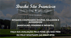 Desktop Screenshot of brechosaofrancisco.com.br
